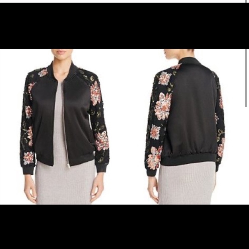 Endless Rose Sequin Bomber Jacket Small - image 2